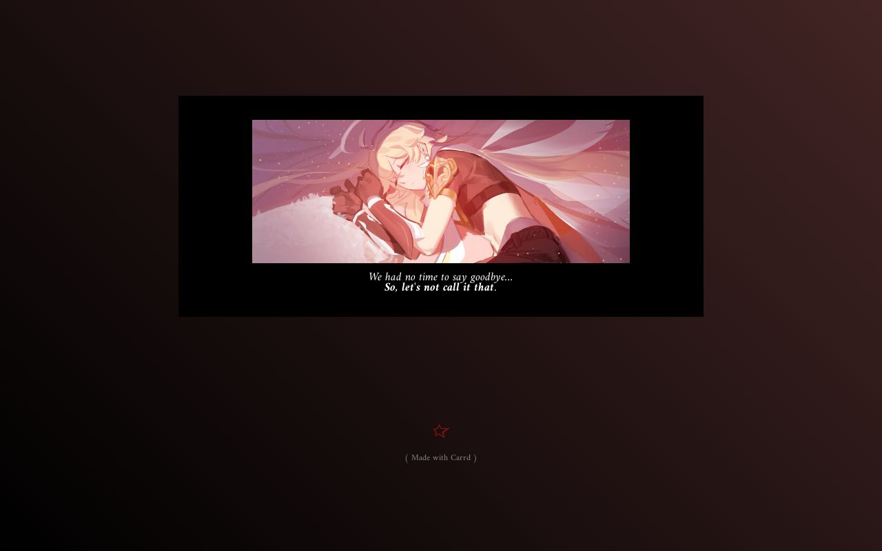 Carrd profile picture for @traveler